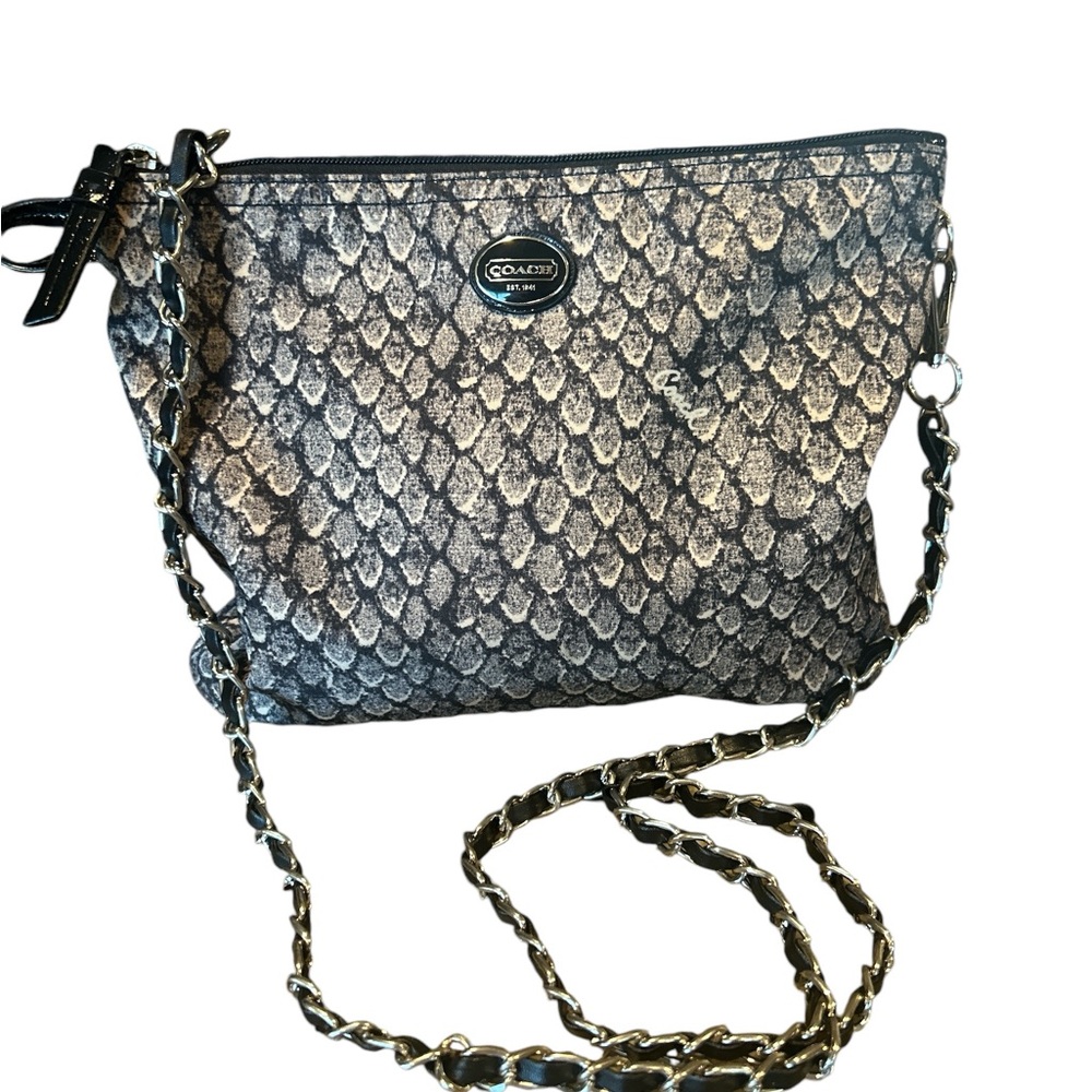 EUC Coach Wristlet With Added Crossbody Chain